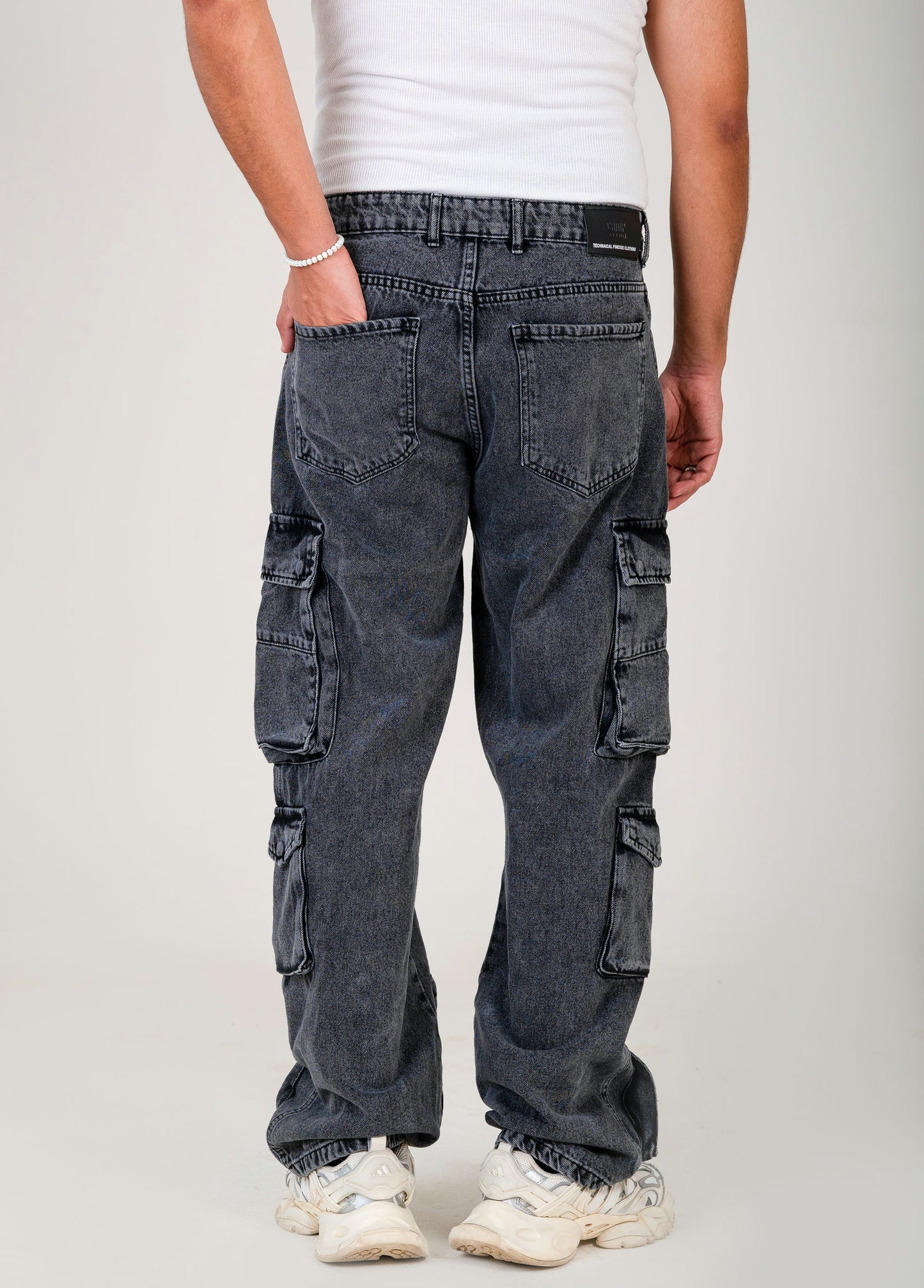 Men's Multi-Pocket Cargo Denim Jeans