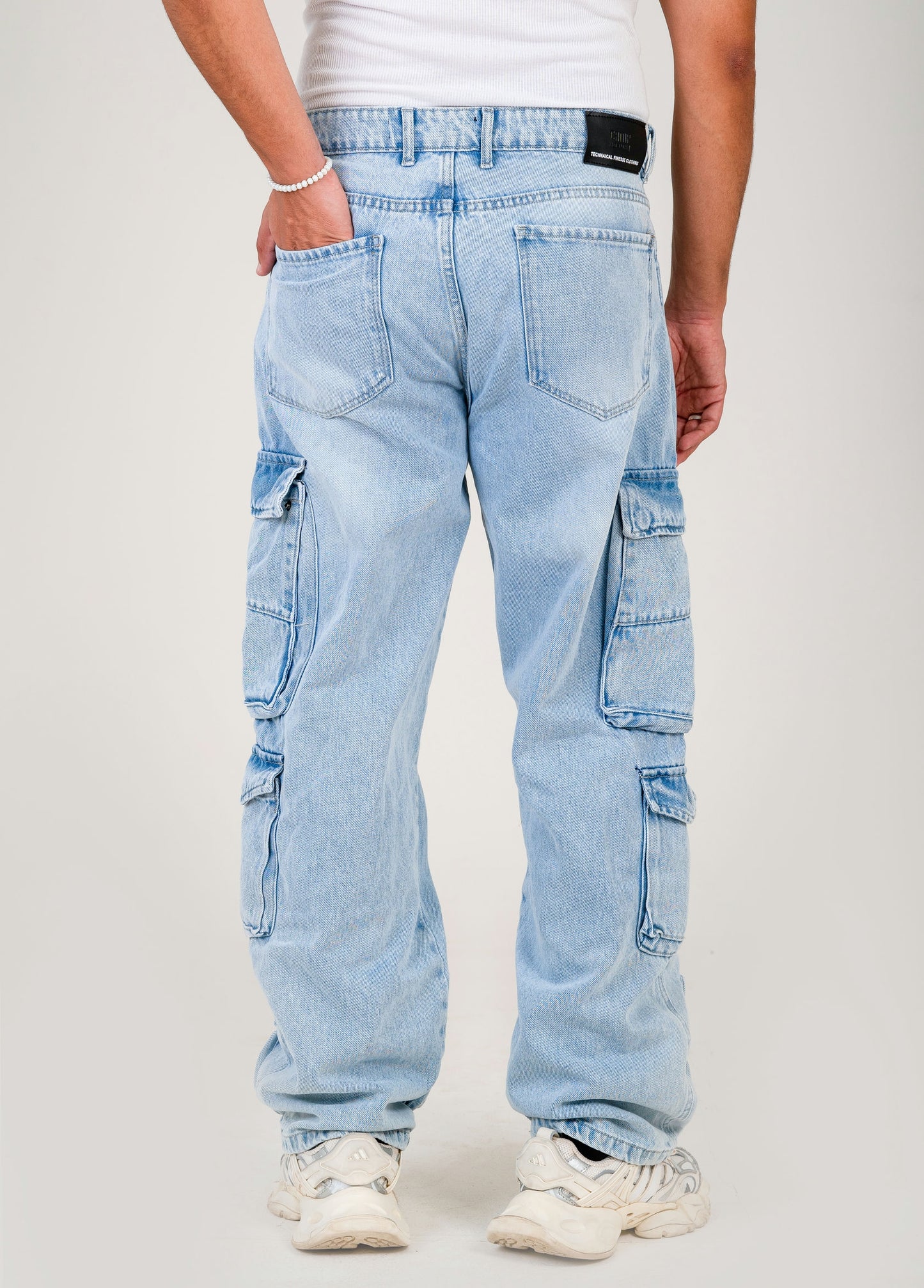 Men's Multi-Pocket Cargo Denim Jeans